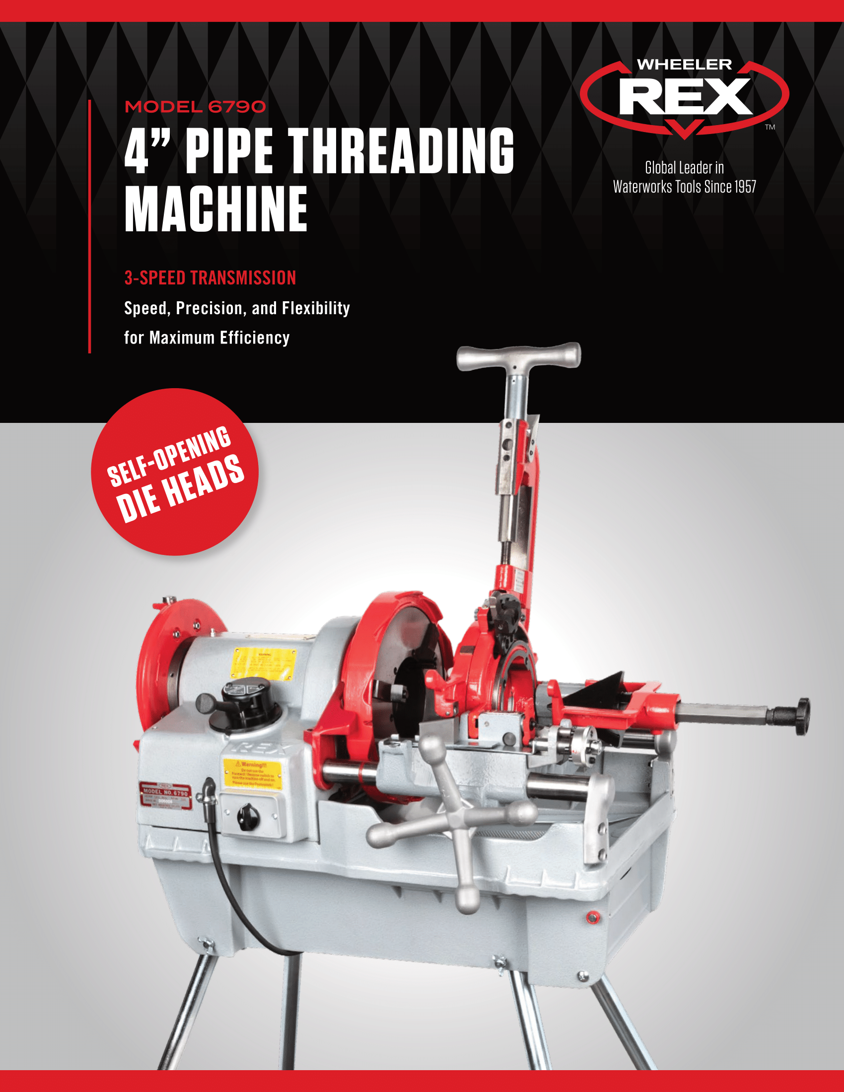 4" Pipe Threading Machine - 6790